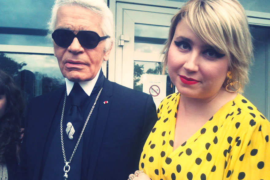 Katia et Karl Lagerfeld