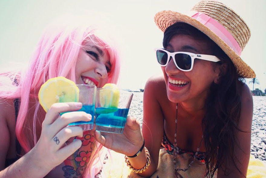 Katia et Ally à la plage