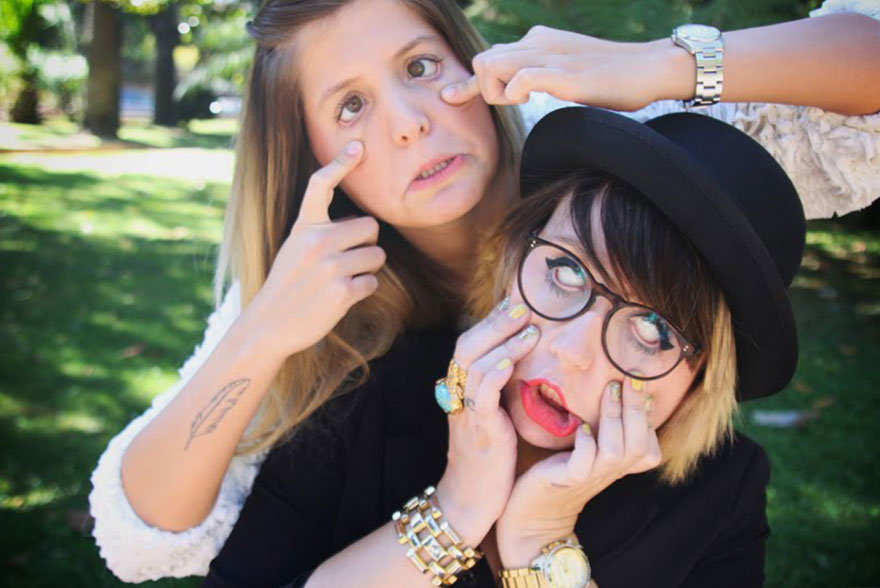 Katia et Diane Grimaces