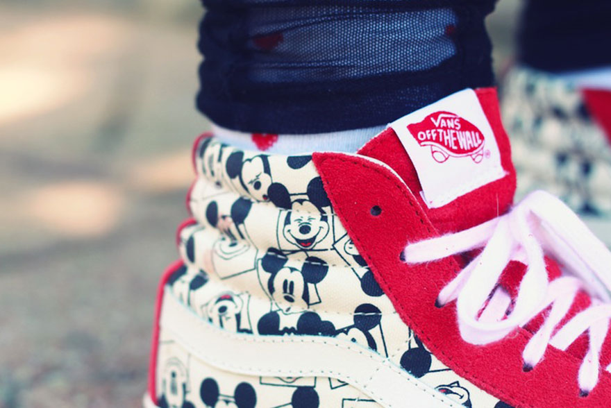 Vans Sk8t Hi Mickey mouse