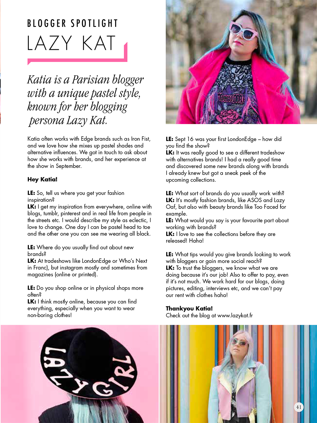 Lazykat magazine London edge