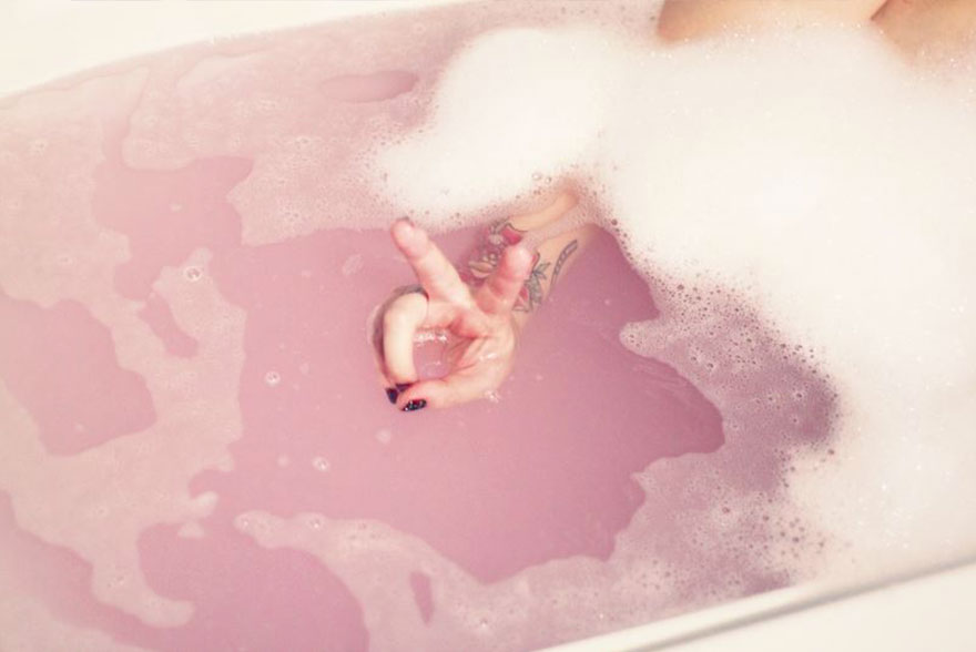 Produits de bain Lush roses