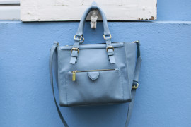 sac zara bleu pastel