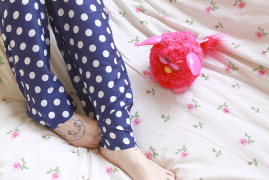 pyjama princesse tam tam bleu pois
