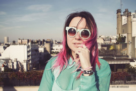shooting toit paris ombre hair rose