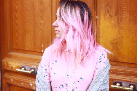 robe whitepepper cheveux roses