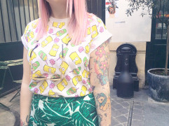 top primark bart simpson jupe tropicale
