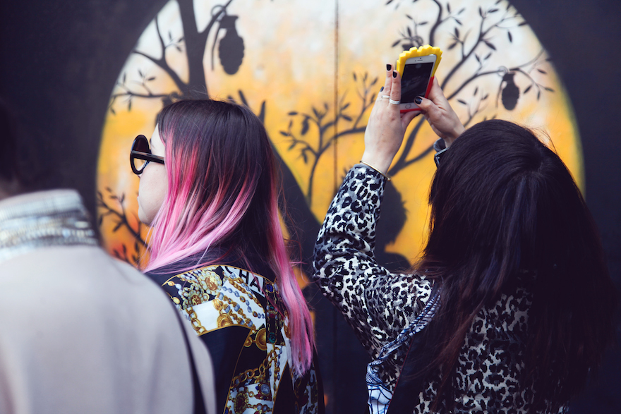 pink hair shoreditch