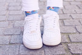 unif sad rainbow socks