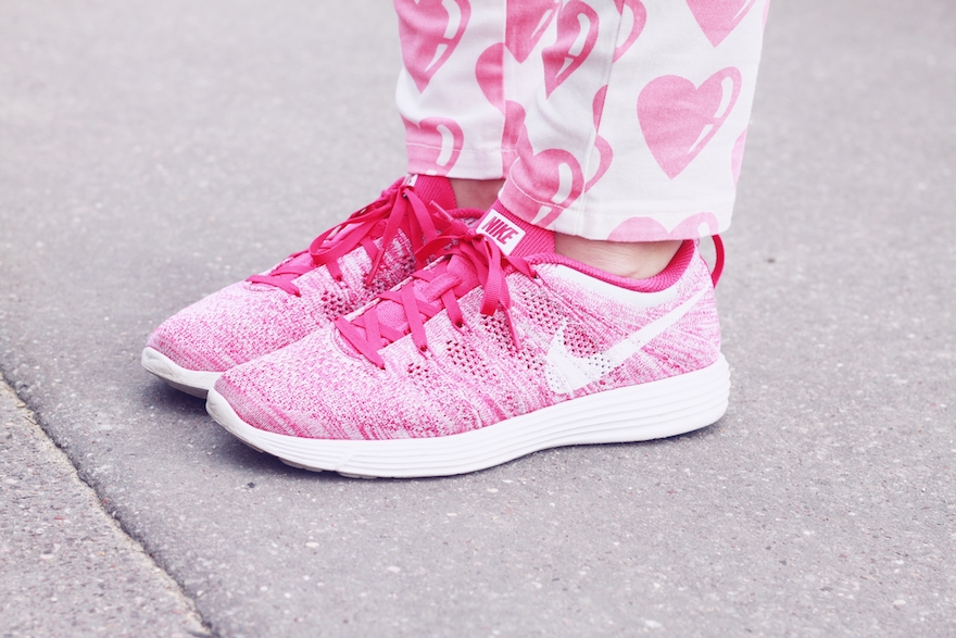 lazy oaf hearts pants flyknit nike