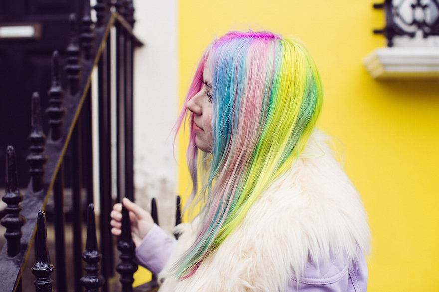 rainbow hair