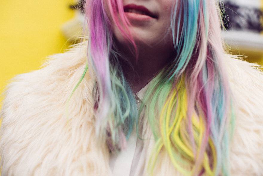 rainbow hair