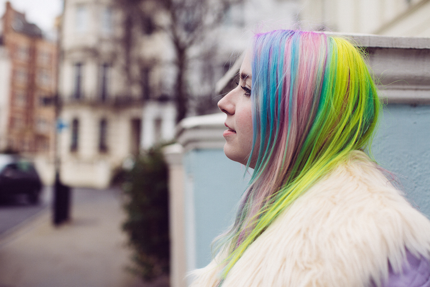 rainbow hair