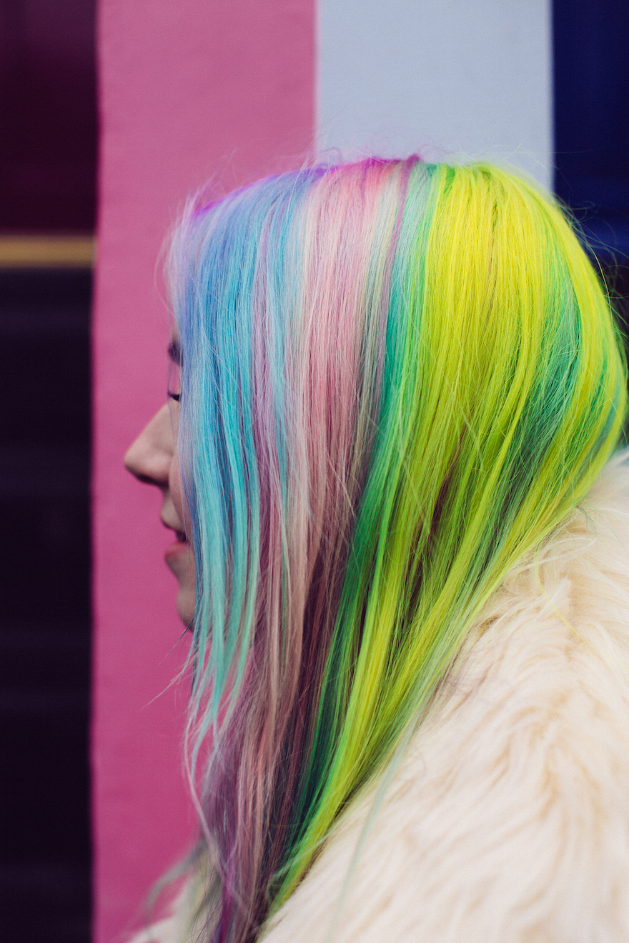 rainbow hair