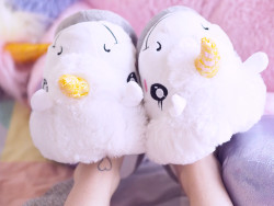 chaussons licorne