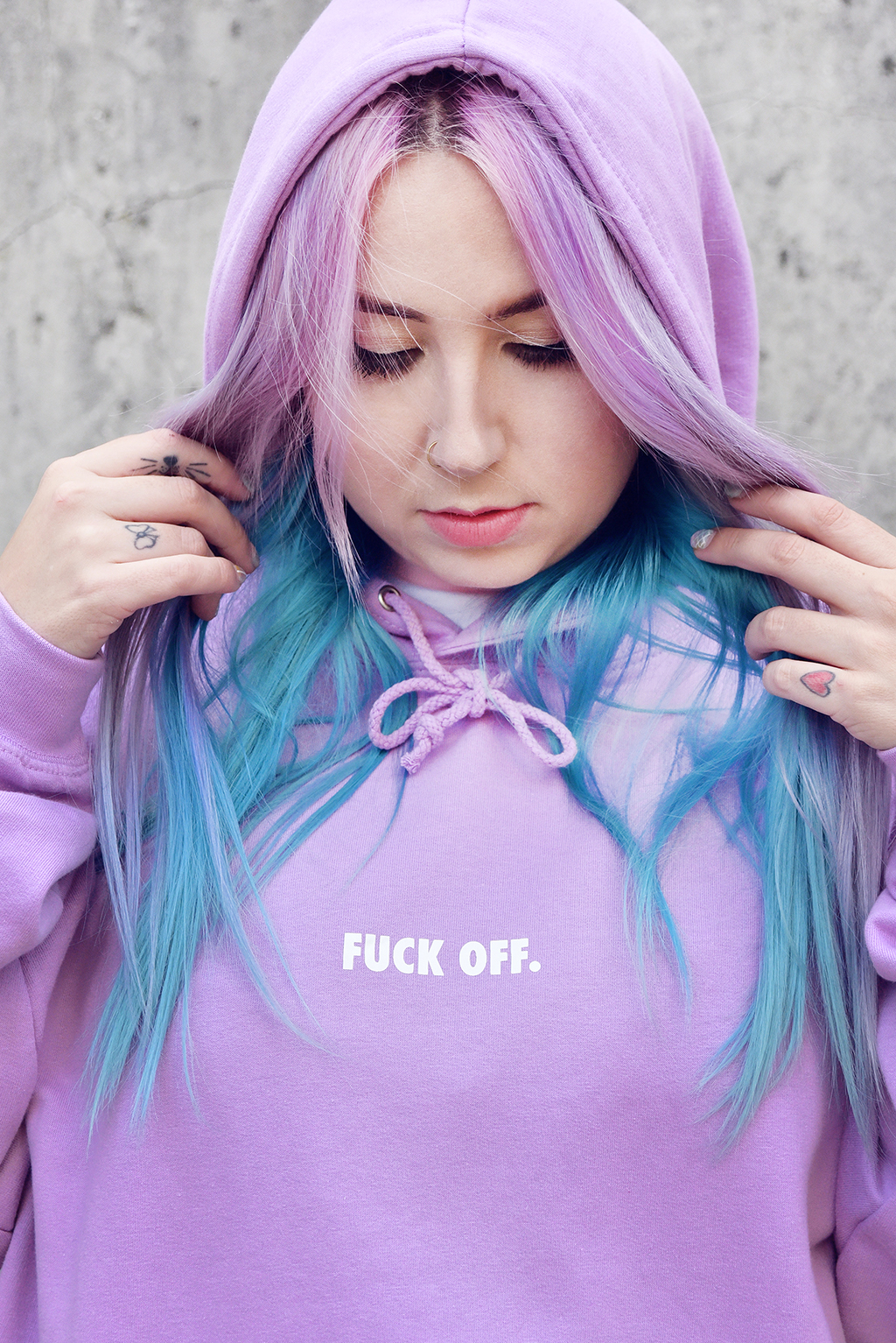 human with attitude fuck off hoodie