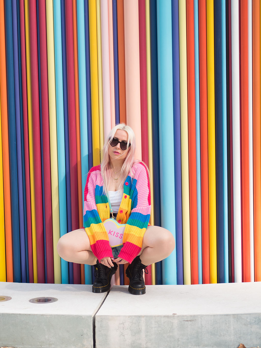 lazy oaf boring rainbow dr martens sinclair