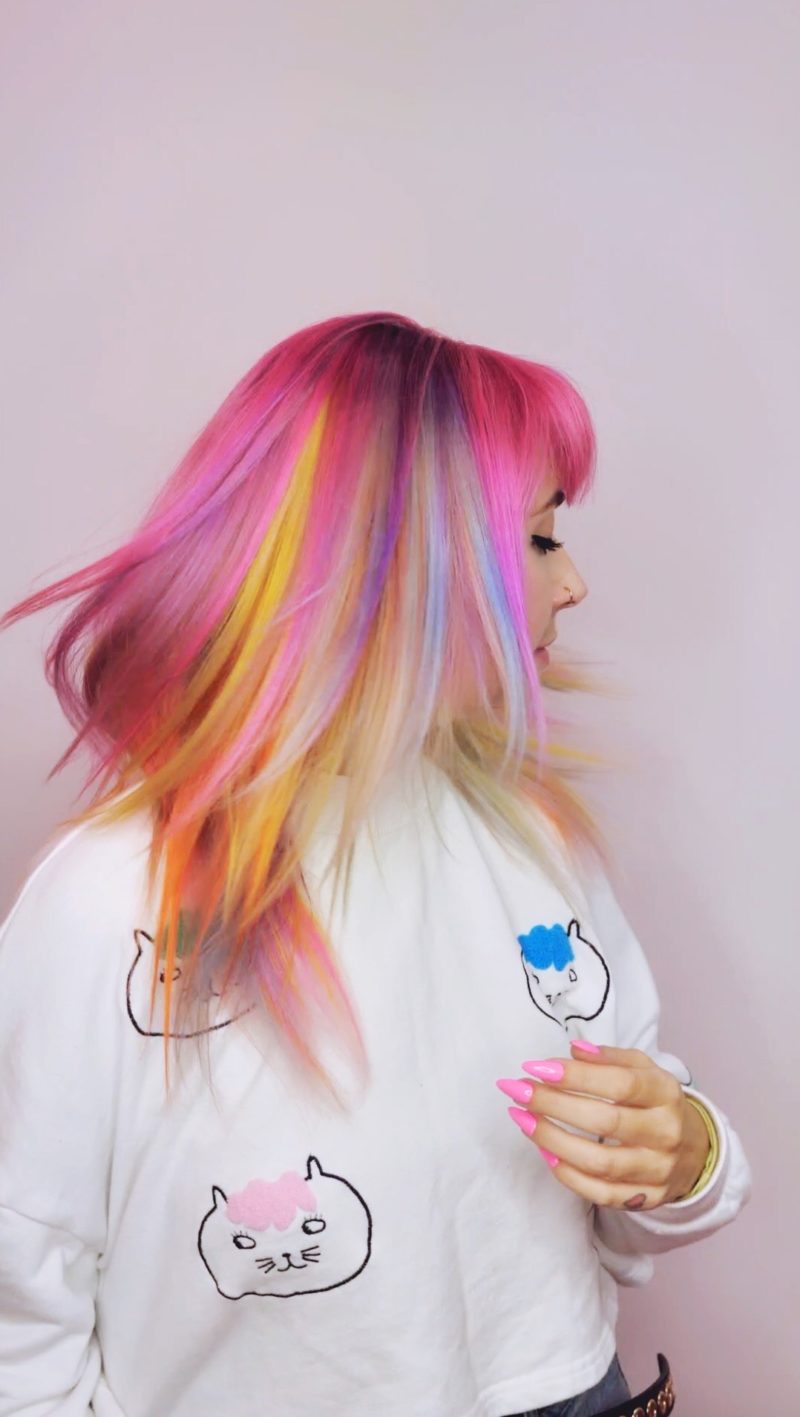 rainbow hair